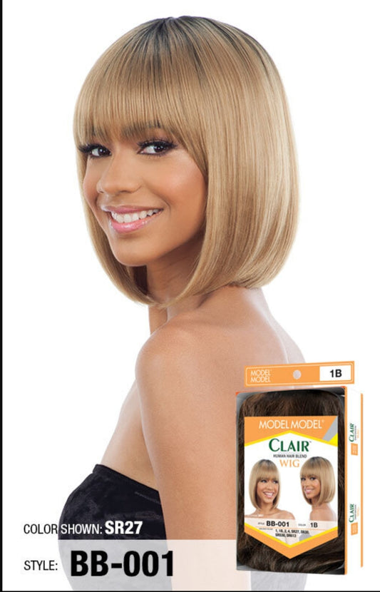 Model Model Clair Human Hair Blend Wig – BB-001
