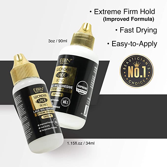 Ebin Wonder Lace Bond Adhesive Spray 14.2 oz Extreme Firm Hold